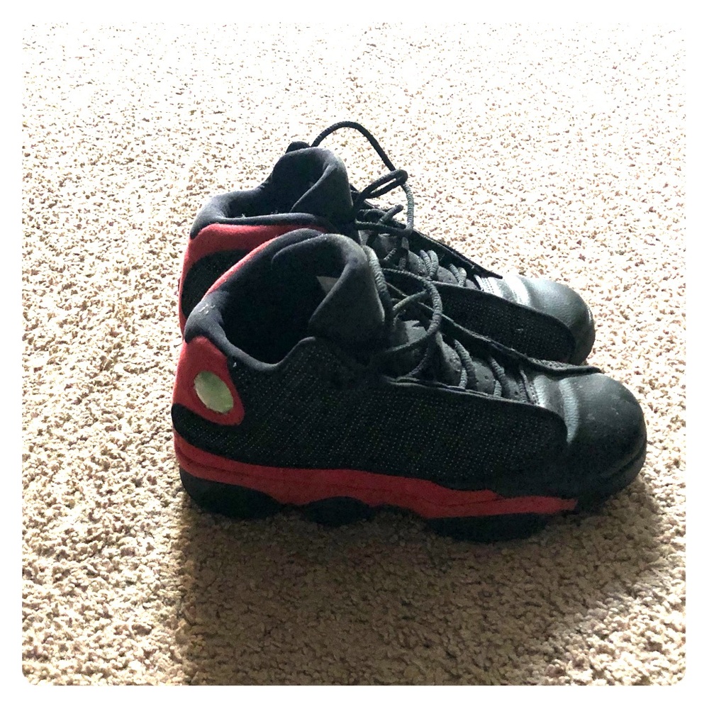 Nike Jordan Retro 13 black with red size 6.5 youth
